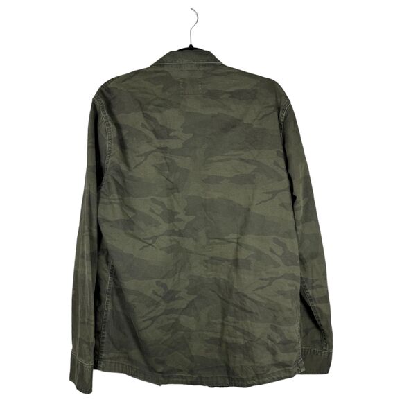 Abercrombie & Fitch Camo Camouflage Lightweight Shacket Shirt Jacket Medium - Picture 4 of 5